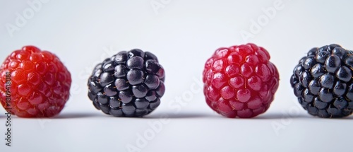 Fresh Blackberries Set in Macro Photography for Breathtaking Food Designs