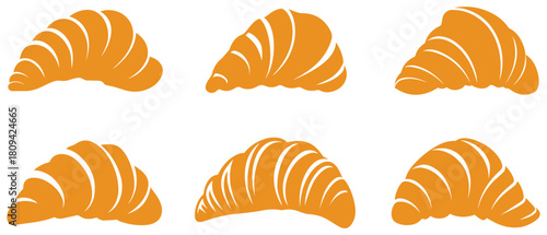 Croissant icon. Bakery and pastry theme. Isolated design. Vector illustration