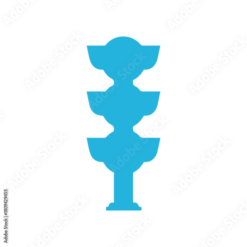 Traffic lights isolated on a white background. Vector illustration design.