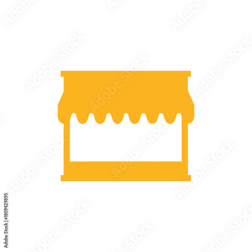 Shop house place sale sign design vector icon.