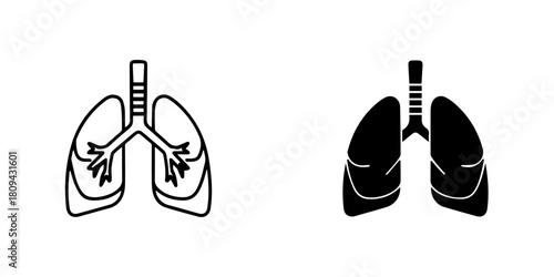 Human lungs isolated on, representing respiratory system, health, and breathing process