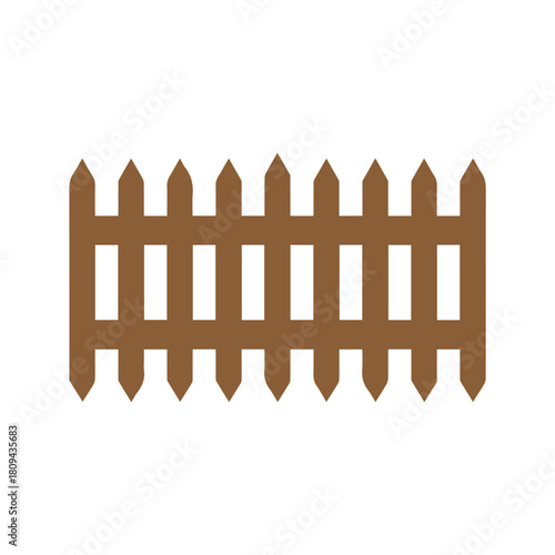 Fence icon set. Simple vector for web design isolated on white background.