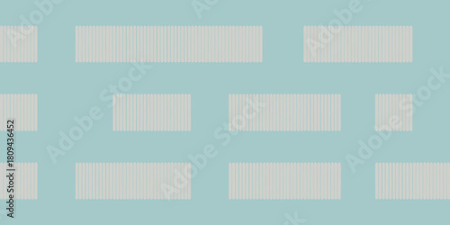 A light blue background with a pattern of white rectangles filled with vertical lines repeated evenly
