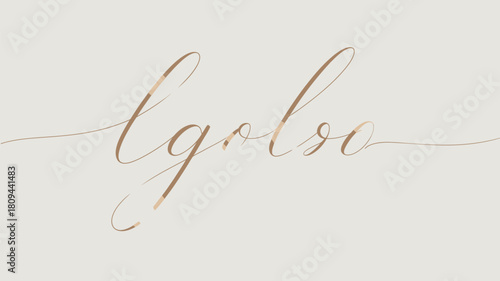 Elegant script lettering with soft pink accents on a neutral background