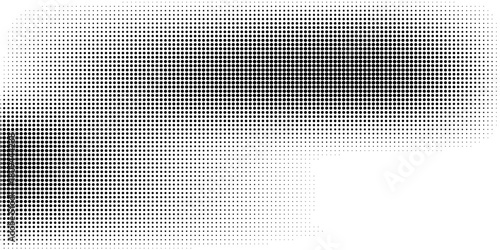 Black-white gradient halftone dots background. Pop art in vector illustration for your creative design