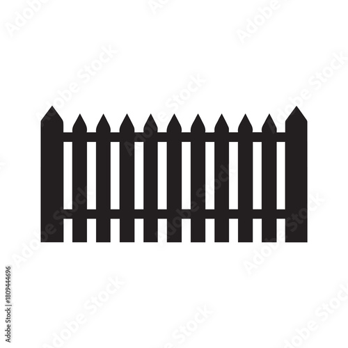 Fence icon set. Simple vector for web design isolated on white background.