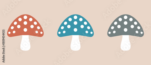 mushroom healthy nature food icon. vector design.