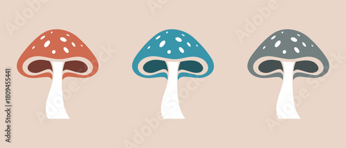 mushroom healthy nature food icon. vector design.