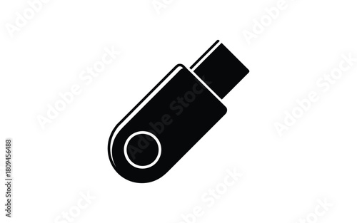 Black silhouette of a utility knife with retracted blade