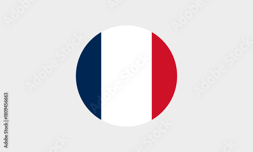 Free Download Flagge Frankreich – Professionelles rundes Icon mit korrekter Farbdarstellung - GFXLoad