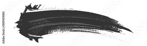 Asian ink brush strokes, black hand drawn stripes, rough grunge paint texture, Vector brush streaks pack marker ink strokes grunge. Black dried paint splattered in dirty style. 