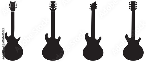 Guitar icon studio song. Festival rock vector design.