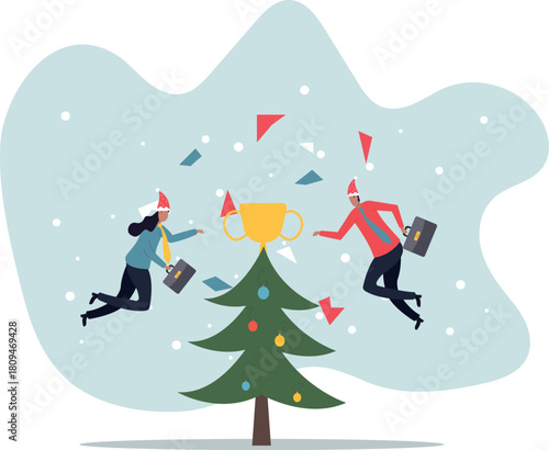 Team success, partnership or teamwork to win business competition, winner or achievement, work together or cooperation.about a man and his life.