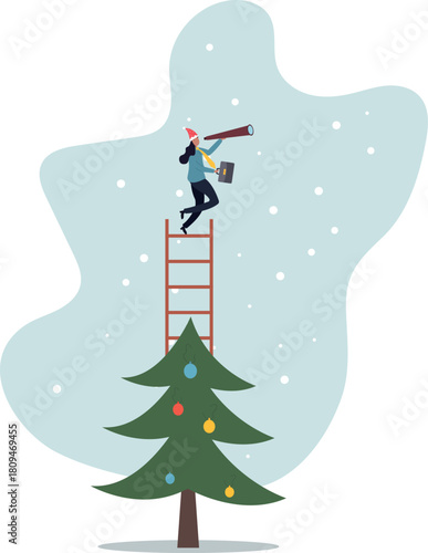 Career opportunity, business success vision or searching for new job, leadership visionary, looking for goal, future or business discovery.about a man and his life.