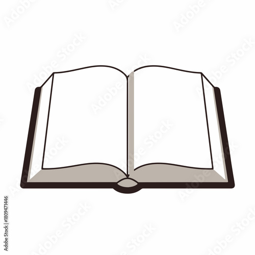 Blank book ready for text with open pages to write or read. Blank book presents an opportunity for any sort of narrative, be it fiction or factual.