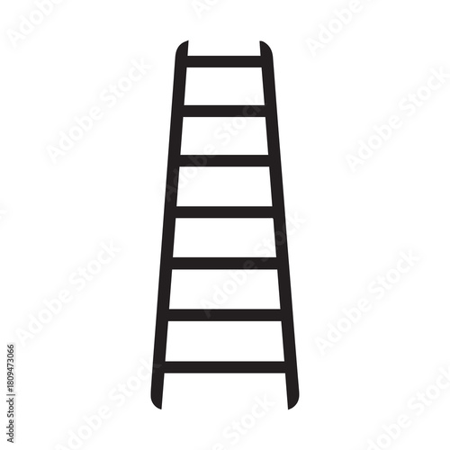 Ladder icon worker black vector background design.