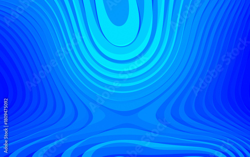 Abstract Blue Wavy Lines Forming a Unique Dynamic and Modern Design