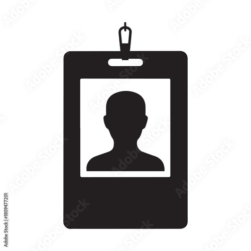 Name id card and photo icon vector design.