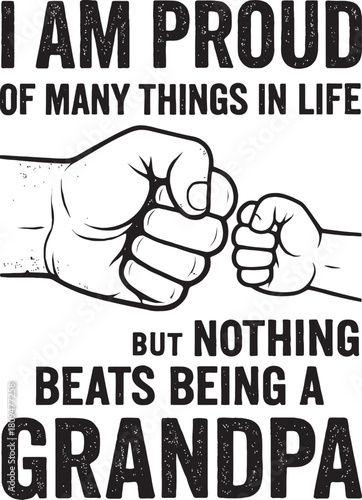 Proud Grandpa Fist Bump Quote