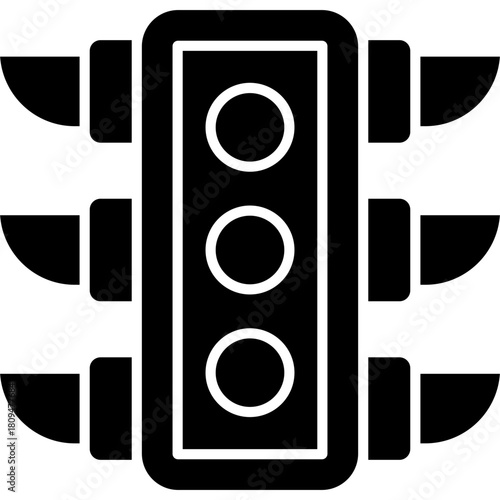 Traffic Light Icon Vector Element
