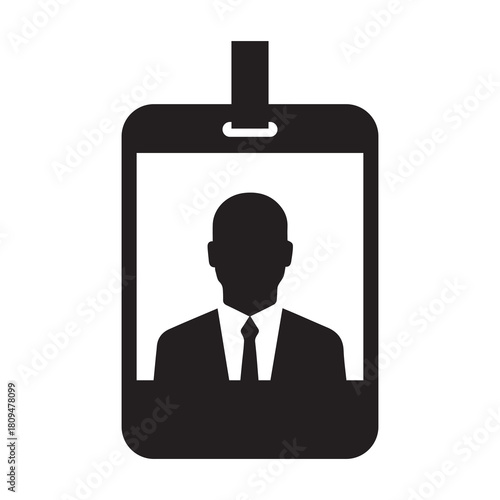 Name id card and photo icon vector design.
