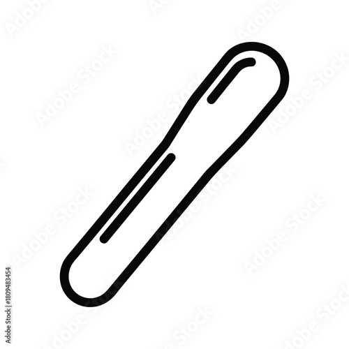 Snowboard icon isolated on, representing winter sport and recreational activity