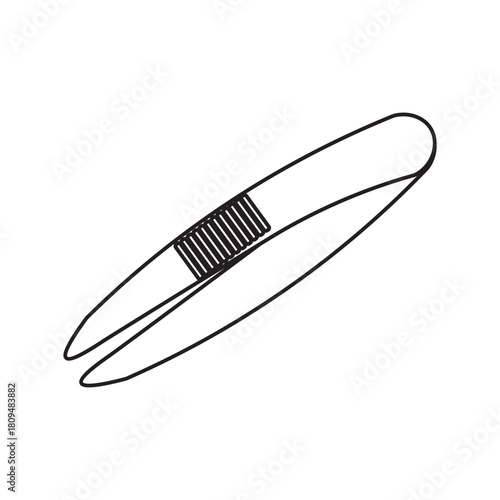 Forceps line icon
