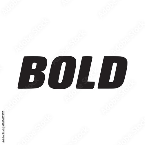 The word bold displayed in large black bold font on a bright white background in a simple design