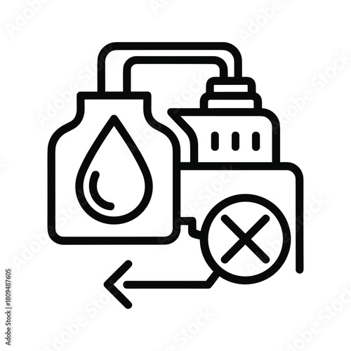 Industrial liquid waste management and pollution control system icon