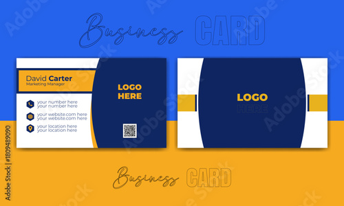 Modern Professional Business Card Template.