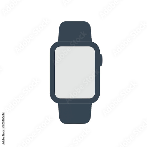 Print  Minimalist vector of a smartwatch with a simple design.