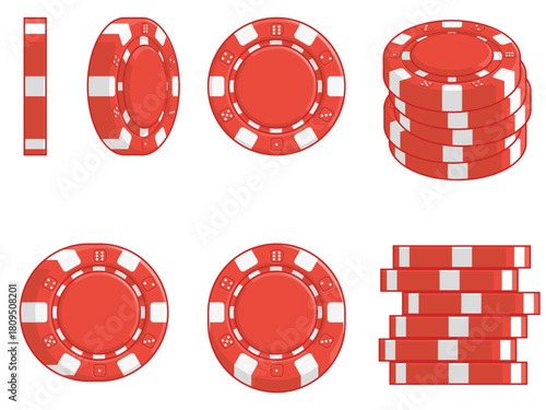 Casino Chip Poker Coin Token Set
