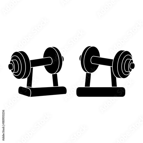 Dumbbell icon for fitness gym Vector, illustration