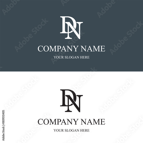 dn logo initial letter luxury royal logo. template symbol. 
