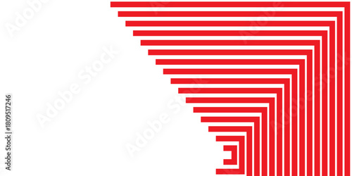 The red squares are stacked in many layers.