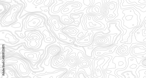 Topographic Map Seamless Pattern. Topography map background. Vector geographic contour map.