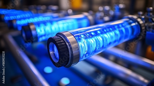 Industrial UV light system.