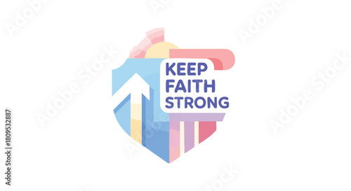 Shield of Belief: An Emblem of Steadfast Faith and Encouragement to Endure Challenges with Strength