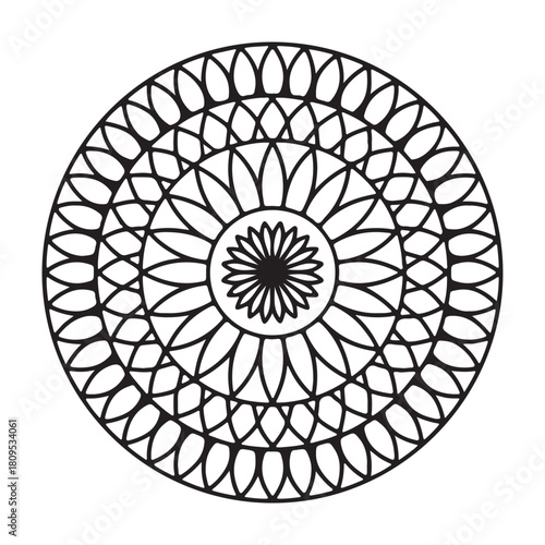 Intricate Circular Mandala Ornament