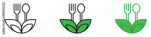 Vegetarian food icon vector. fresh, healthy meals symbol. vector illustration.