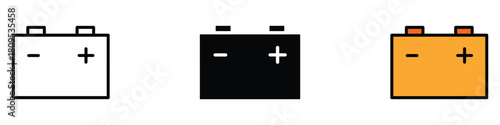 Battery icon vector. energy and power symbol. vector illustration.