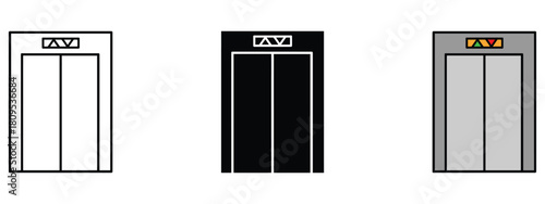 Elevator icon vector. accessibility and urban transportation symbol. vector illustration.