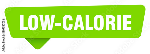 low-calorie green sign isolated on transpatent background. low-calorie sticker