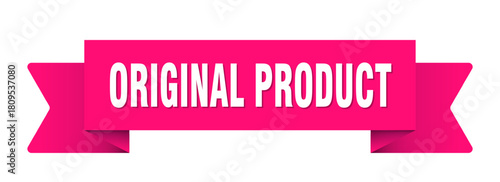 original product ribbon isolated on transparent background. original product ribbon