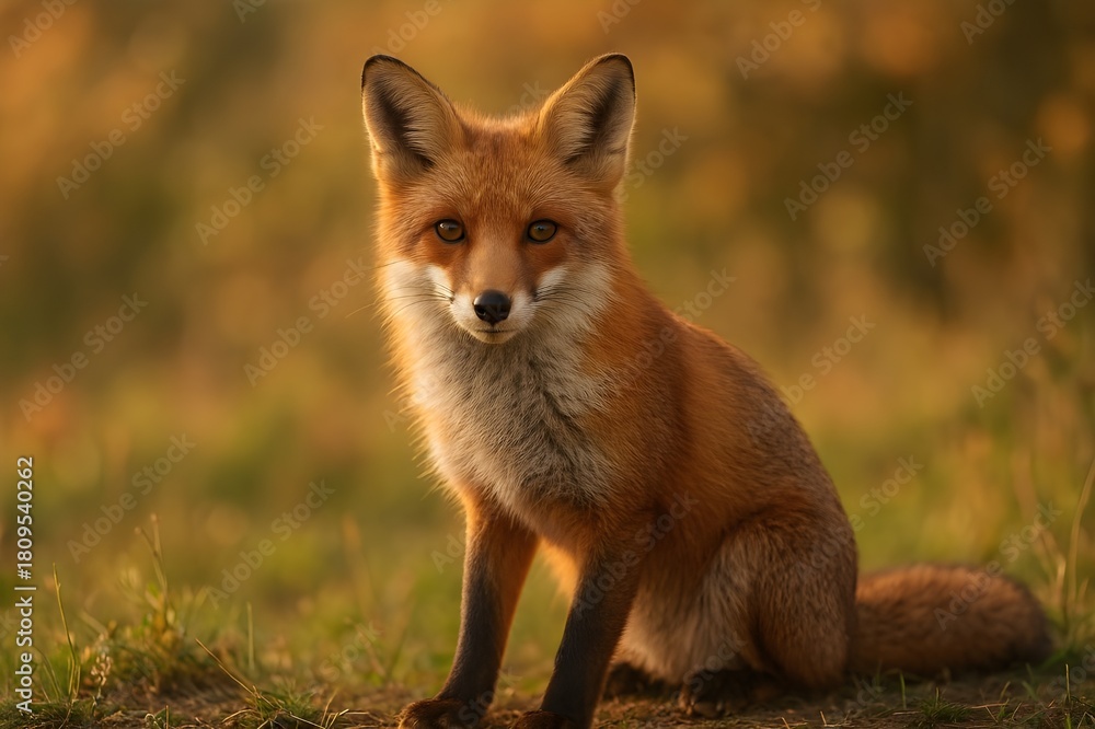 Fototapeta premium red fox vulpes