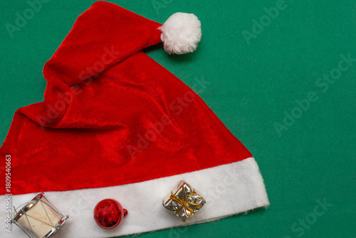 christmas, festive, new year, green, december, claus, santa, hat, eve, year, celebration