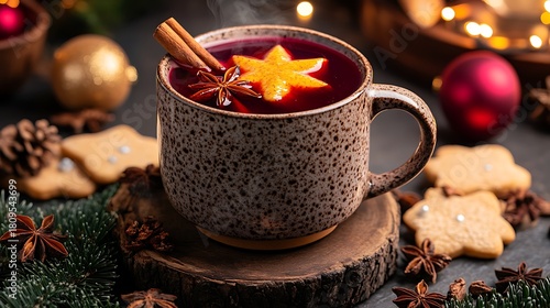Mulled wine holiday season.