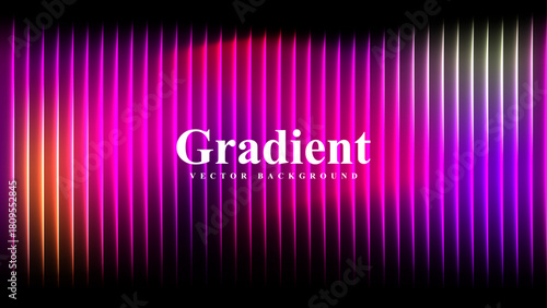 Colorful vibrant abstract neon gradient background with smooth stripes light motion, and radiance.