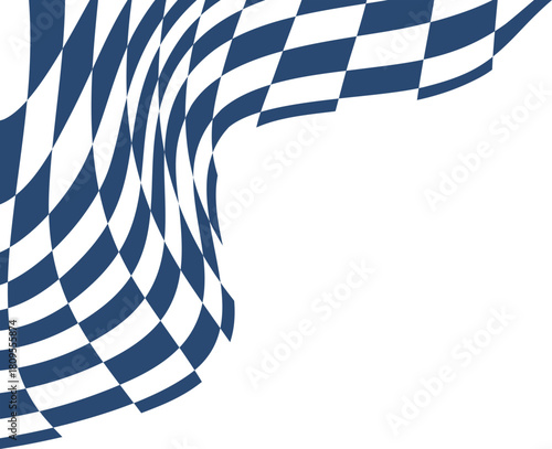 Checkered Flag Corner Decoration 