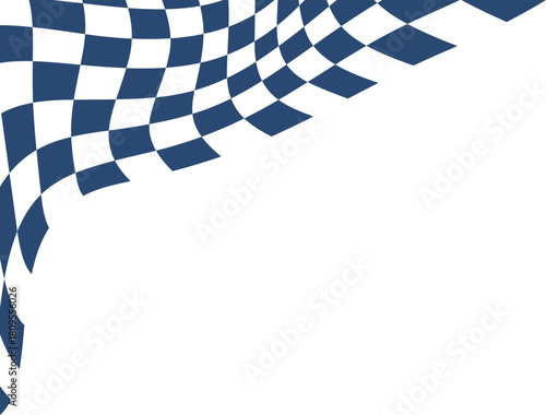 Checkered Flag Corner Decoration 